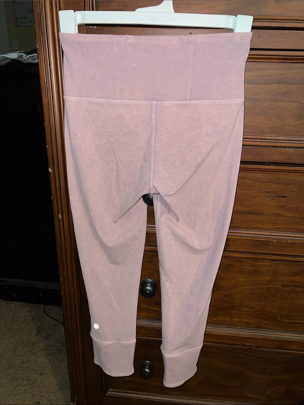 lululemon athletica Dusty Mauve High-Rise Ribbed Waist Leggings